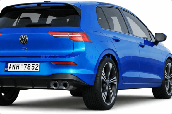 现代大众高尔夫 8R汽车3D模型(图3)