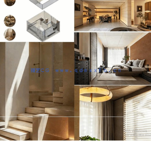 中古风效果图实景图+宋代美学实景设计案例合集合辑室内装修参考(图4)