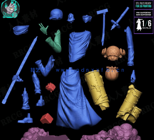 [3D打印人物] 特拉法尔加·罗Trafalgar Law与乔巴Chopper《海贼王》动漫角(图4)