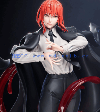 [3D打印人物] 玛奇玛Makima战斗姿势《链锯人》动漫角色雕刻手办3D打印模(图1)