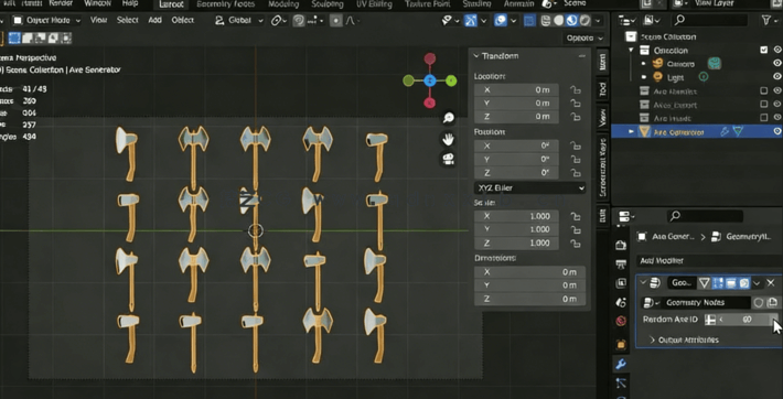 Blender程序化武器制作技术视频教程 (图4) Blender程序化武器制作技术视频教程 (图4)