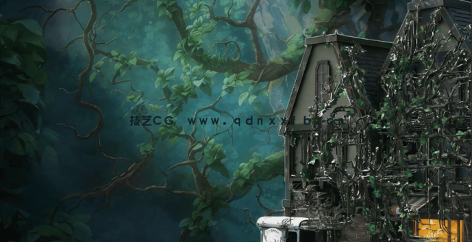 Blender 4几何节点藤蔓植物实例制作视频教程(图6) Blender 4几何节点藤蔓植物实例制作视频教程(图6)