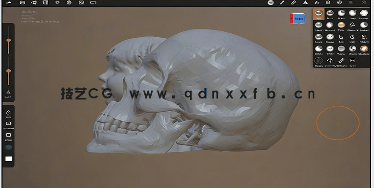Nomad sculpt卡通人物面部雕刻建模制作视频教程(图2) Nomad sculpt卡通人物面部雕刻建模制作视频教程(图2)