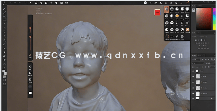 Nomad sculpt卡通人物面部雕刻建模制作视频教程(图3) Nomad sculpt卡通人物面部雕刻建模制作视频教程(图3)