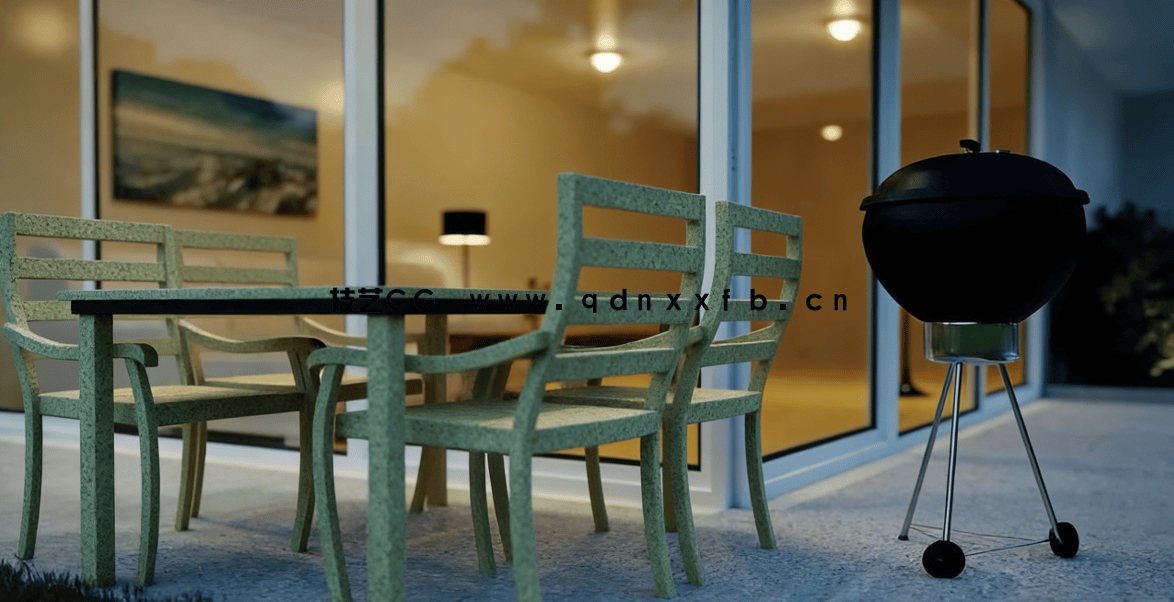 Blender现代房屋建筑室内外场景完整制作流程视频教程 (图3) Blender现代房屋建筑室内外场景完整制作流程视频教程 (图3)