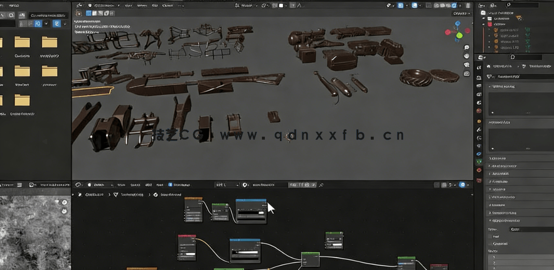 Blender硬表面机甲机器人套装完整制作流程视频教程(图3) Blender硬表面机甲机器人套装完整制作流程视频教程(图3)
