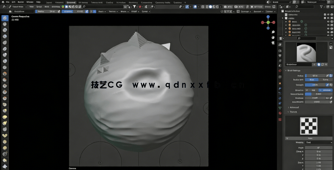 Blender与Substance 3D Painter微型星球完整制作流程视频教程(图3) Blender与Substance 3D Painter微型星球完整制作流程视频教程(图3)