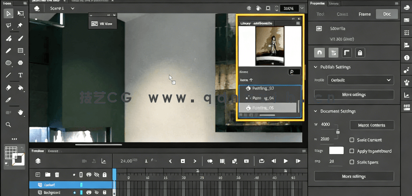 Adobe Animate VR虚拟现实场景制作训练视频教程(图4) Adobe Animate VR虚拟现实场景制作训练视频教程(图4)
