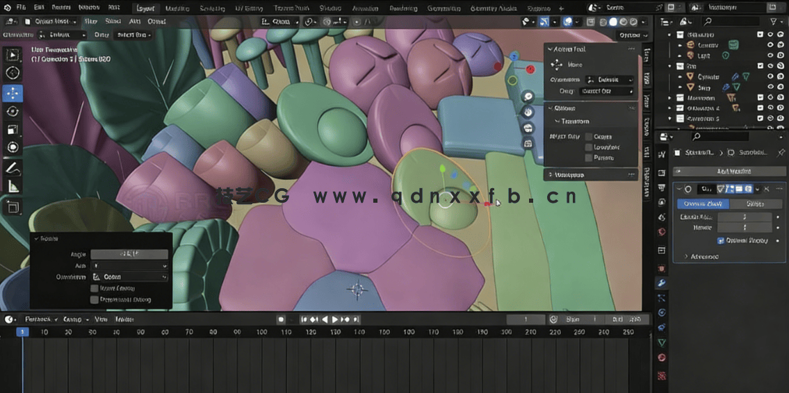 Blender中式涮火锅模型实例制作视频教程(图5) Blender中式涮火锅模型实例制作视频教程(图5)