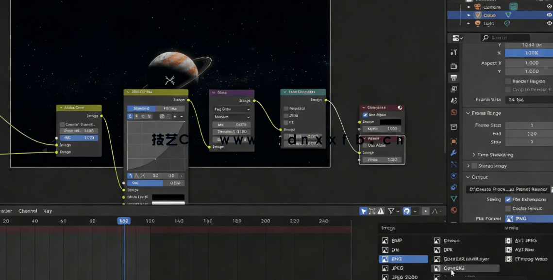 Blender程序化制作气态行星训练视频教程(图5) Blender程序化制作气态行星训练视频教程(图5)