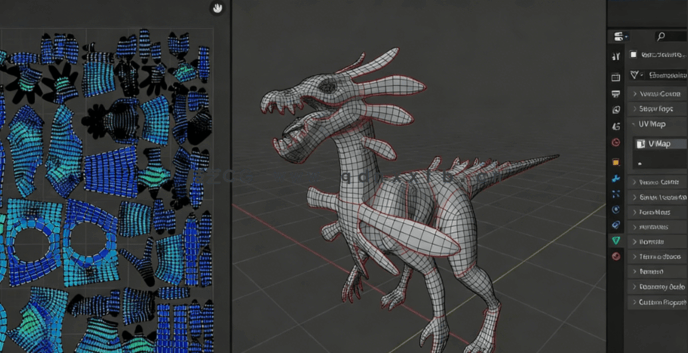 Blender史诗级远古类恐龙生物制作流程视频教程(图5) Blender史诗级远古类恐龙生物制作流程视频教程(图5)