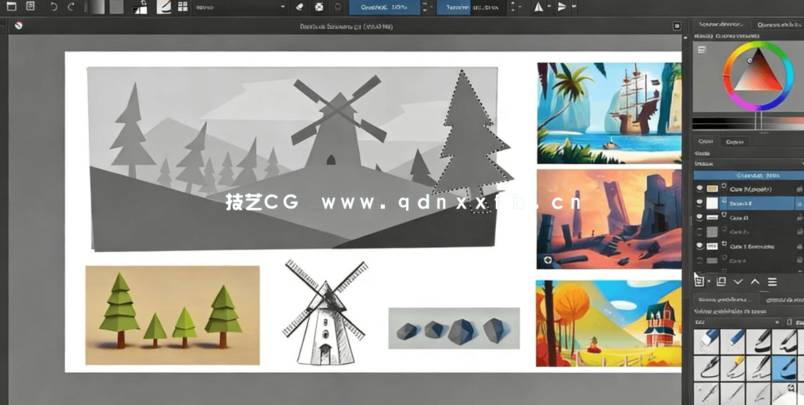 Blender与Unity低多边形游戏场景建模制作视频教程(图3) Blender与Unity低多边形游戏场景建模制作视频教程(图3)