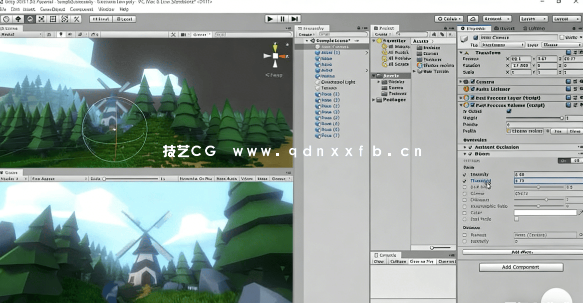 Blender与Unity低多边形游戏场景建模制作视频教程(图5) Blender与Unity低多边形游戏场景建模制作视频教程(图5)