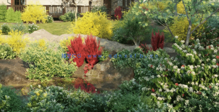 法国花园植物灌木3D模型 Globe Plants – Bundle 28(图1)