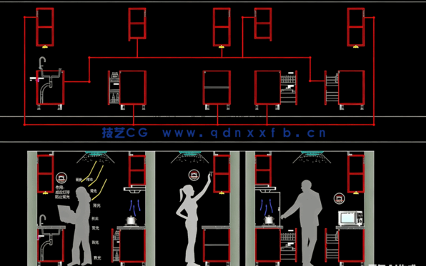 CAD橱柜动态块CAD图块图库(图5) CAD橱柜动态块CAD图块图库(图5)