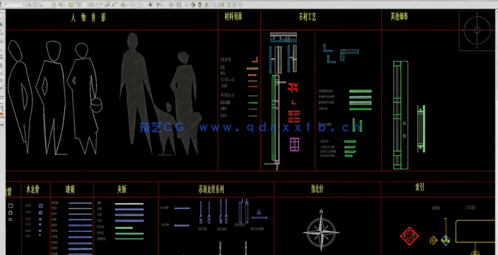 CAD施工图制图图例注释构件动态块(图3) CAD施工图制图图例注释构件动态块(图3)
