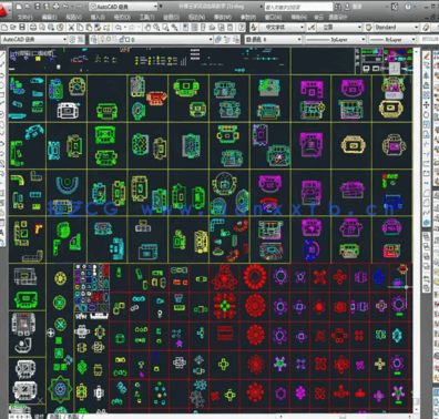 抖音云学贝动态块三图库CAD图块家装使用(图2) 抖音云学贝动态块三图库CAD图块家装使用(图2)