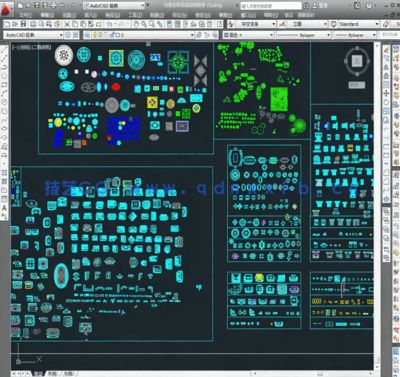 抖音云学贝动态块三图库CAD图块家装使用(图4) 抖音云学贝动态块三图库CAD图块家装使用(图4)