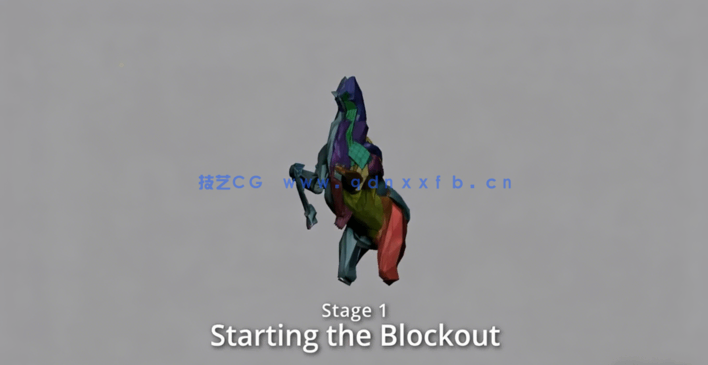 ZBrush中Blockout高效雕刻建模技巧视频教程(图2)