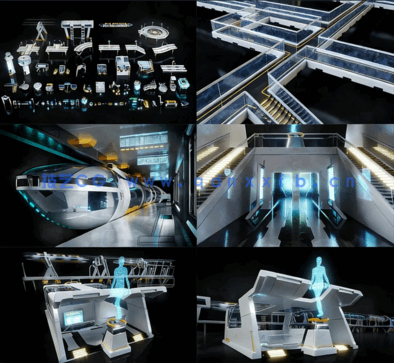 Kitbash3D –道具:高科技街(图3) Kitbash3D –道具:高科技街(图3)