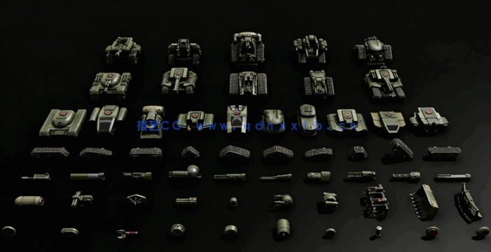 Kitbash3D – Veh: Tanks坦克战车(图2) Kitbash3D – Veh: Tanks坦克战车(图2)