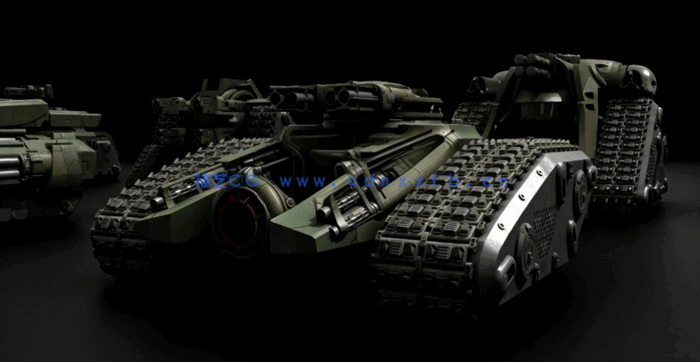 Kitbash3D – Veh: Tanks坦克战车(图4) Kitbash3D – Veh: Tanks坦克战车(图4)