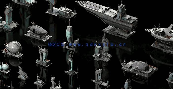 Kitbash3D-KitBash3D-Heavy Metal重金属建筑(图3)