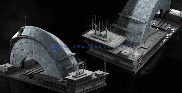 Kitbash3D-KitBash3D-Heavy Metal重金属建筑(图4)