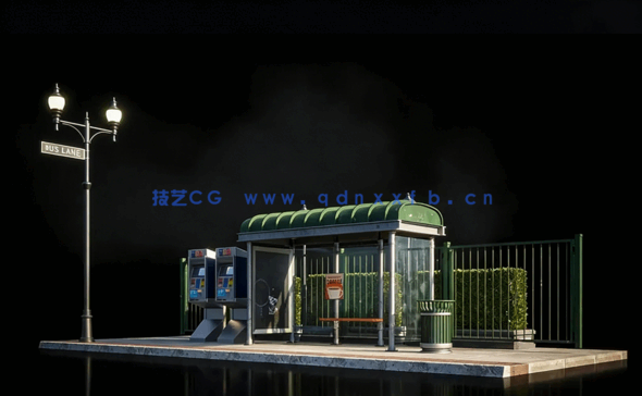 Kitbash3D-城市街道city street(图2) Kitbash3D-城市街道city street(图2)