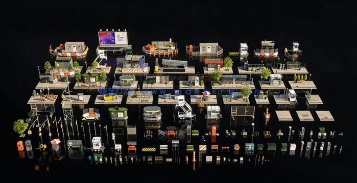 Kitbash3D-城市街道city street(图3) Kitbash3D-城市街道city street(图3)