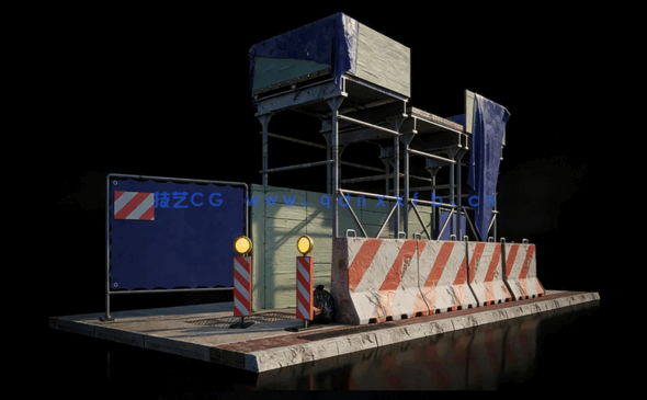 Kitbash3D-城市街道city street(图4) Kitbash3D-城市街道city street(图4)