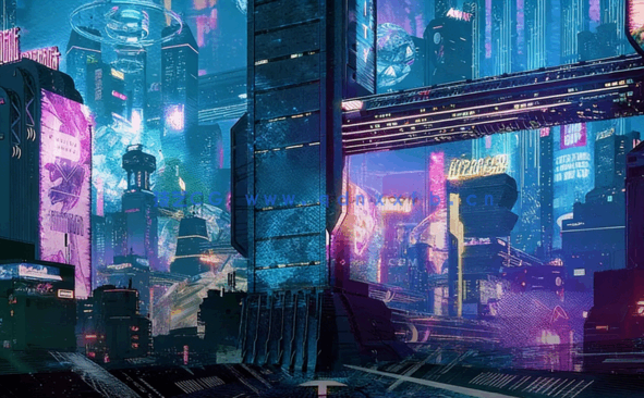 赛博朋克Kitbash3D - Cyberpunk(图1)