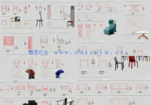 2023最新全屋人体工程学尺寸参考 l CAD图集(图5) 国外极简家具CAD平面图库CASSINA \WHYGARDEN 高端家具CAD图库(图5)