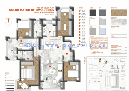 2023网红CAD彩平制图模板(图6)