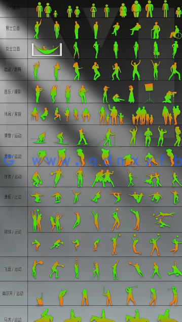 600多款精品高质量人物CAD图库(图5)