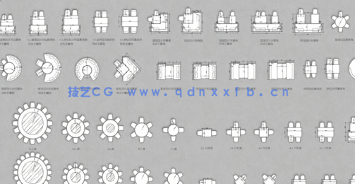 酒店设计专用平面CAD图库(图2)