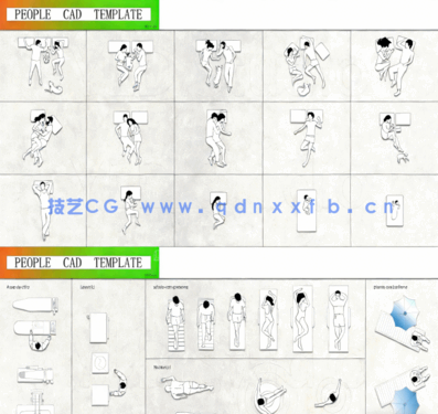 300+精品国外俯视人物素材CAD图库(图2) 300+精品国外俯视人物素材CAD图库(图2)