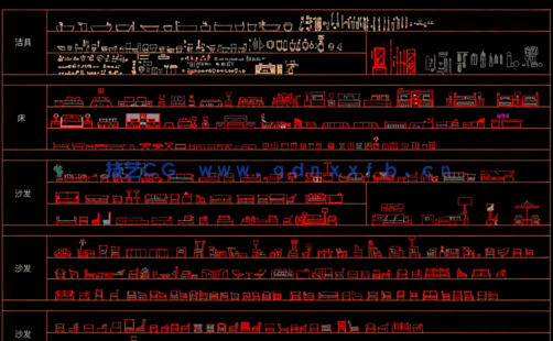室内软装家具CAD综合图库(图3) 室内软装家具CAD综合图库(图3)