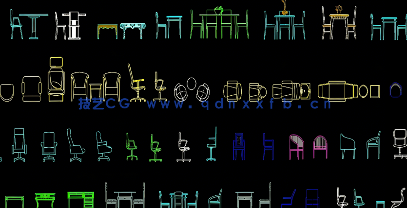 家装设计家具图块综合图库免费下载(图1)