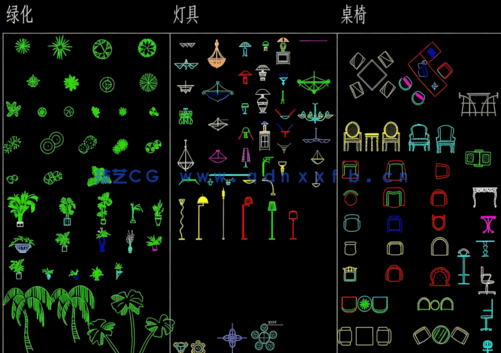 CAD家具图块综合图库免费下载(图2)