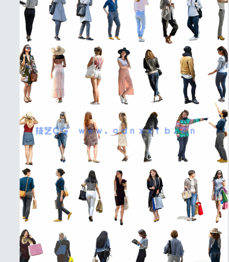  ps免扣 各种单人 走姿人(图1)