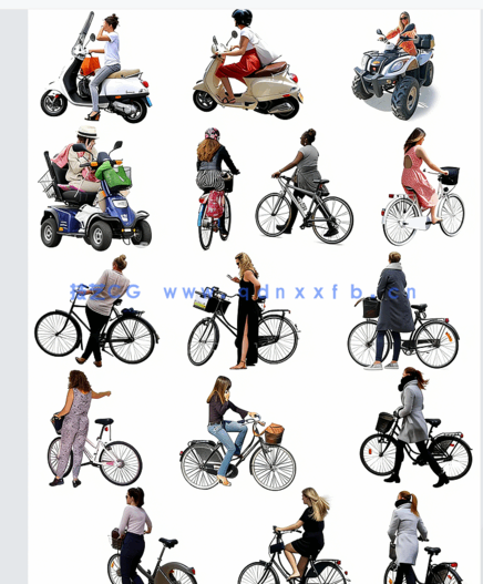 骑自行车人 摩托车(图1) 骑自行车人 摩托车(图1)