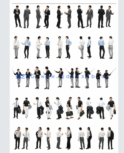 PS 商务人物免抠图素材(图3)