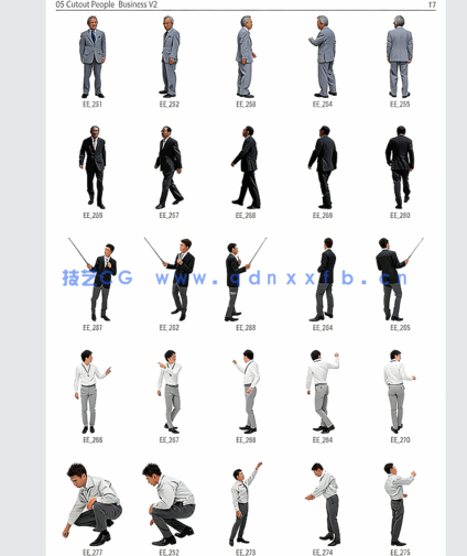 PS 商务人物免抠图素材(图8)