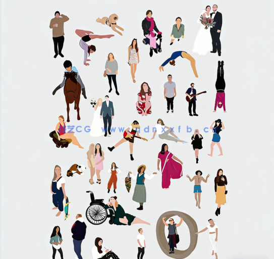 多样化拼贴人物(图2) 多样化拼贴人物(图2)