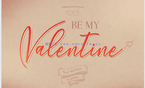 浪漫情人节爱心创意文字艺术特效PSD模版(图3) 浪漫情人节爱心创意文字艺术特效PSD模版(图3)