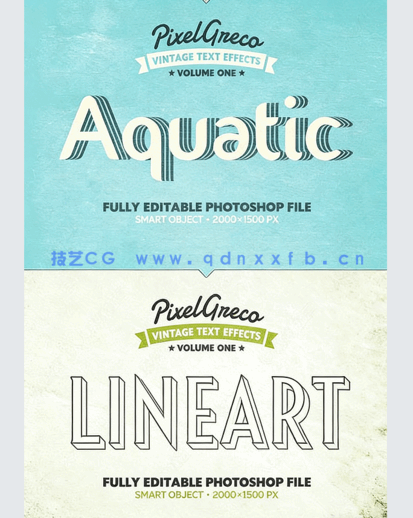 多彩繁体3D字体复古风格艺术特效PSD字模(图5)