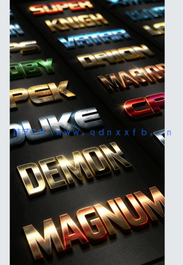 多组样式现代金属质感艺术特效PSD字模合集1-5(图4) 多组样式现代金属质感艺术特效PSD字模合集1-5(图4)