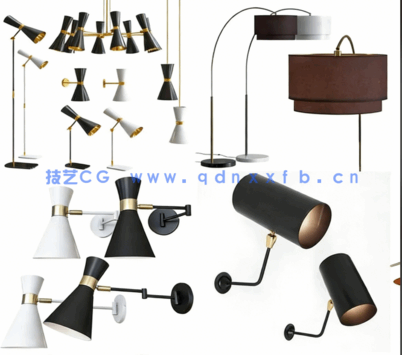 3DSKY壁灯台灯装饰灯模型(图2) 140个3DSKY壁灯台灯装饰灯模型(图1)