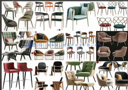 3DSKY椅子3Dmax模型(图6) 500套3DSKY椅子3Dmax模型(图5)